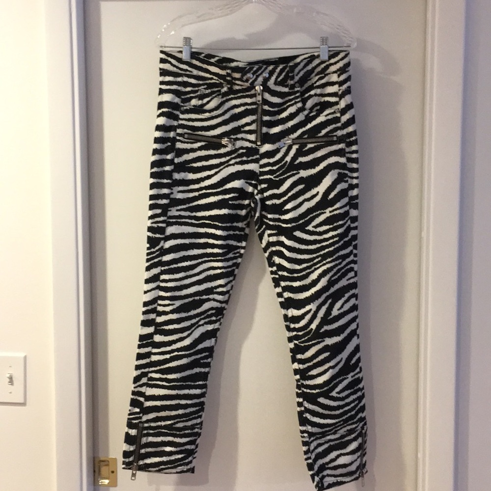 NWOT Isabel Marant Zebra Moto Pants
